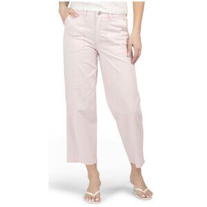 NWT Levi's Cropped Utility Mid-rise Straight Leg Pale Pink Pants Size 32/27